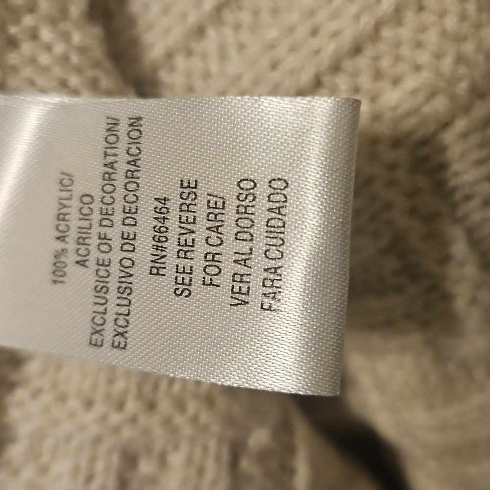 Sandra Darren Cream Cowl Neck Sweater Dress - Picture 7 of 7